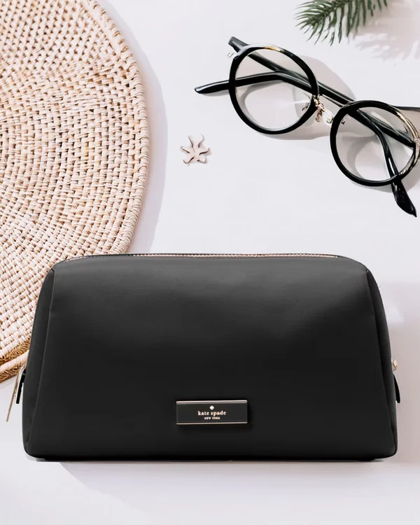 Kate Spade Carter Nylon Cosmetic Pouch Black