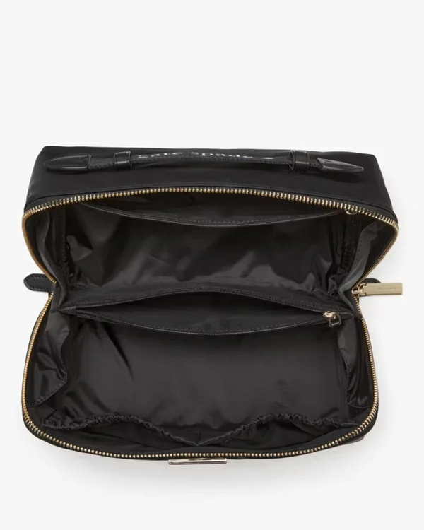 Kate Spade Carter Nylon Travel Cosmetic Pouch Black