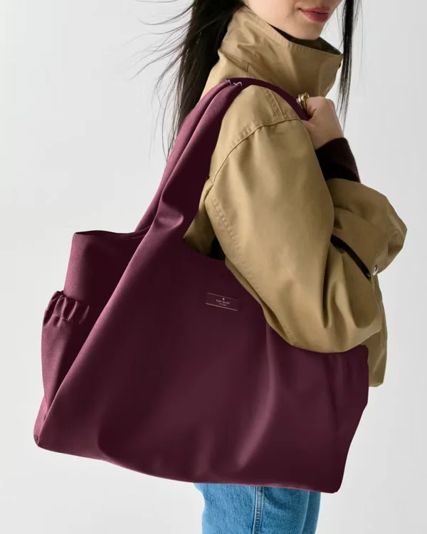 Kate Spade Carter Nylon Large Baby Bag Deep Cherry