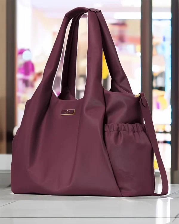Kate Spade Carter Nylon Large Baby Bag Deep Cherry