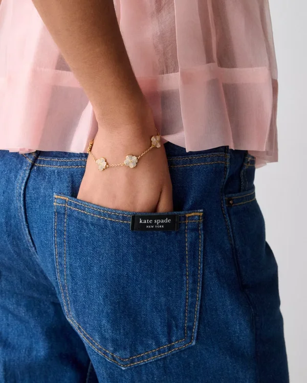 Kate Spade Flower Pave Scatter Bracelet
