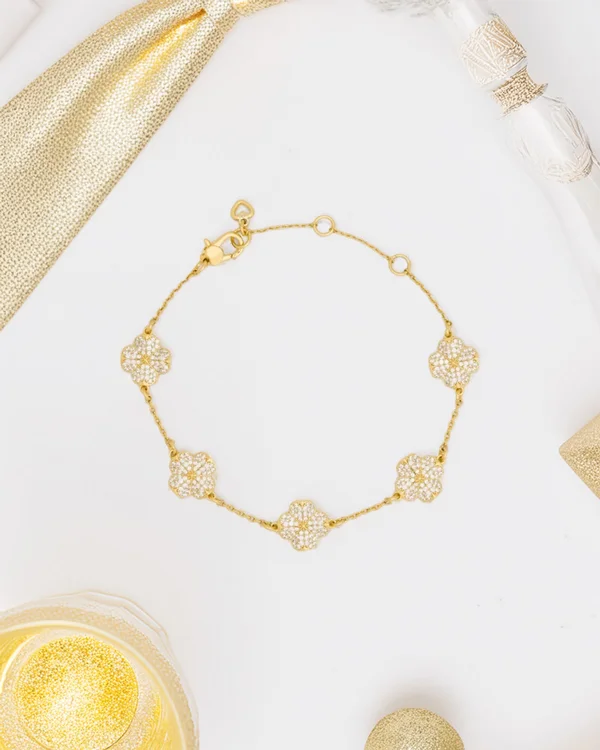 Kate Spade Flower Pave Scatter Bracelet