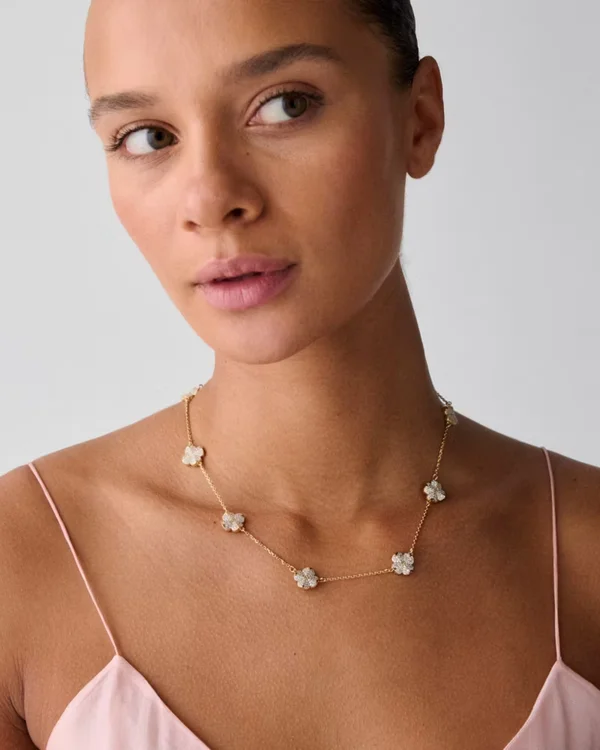Kate Spade Flower Pave Scatter Necklace