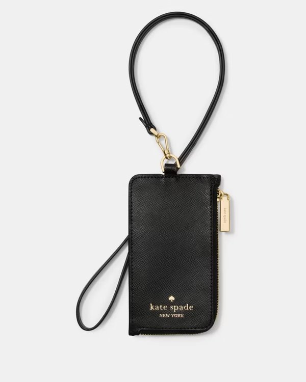 Kate Spade Card Case Lanyard Black