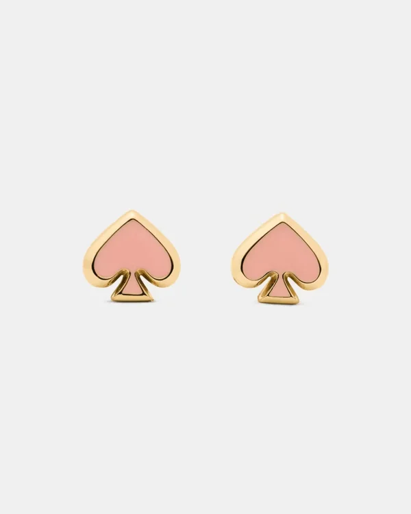Kate Spade Everyday Spade Enamel Studs Pink