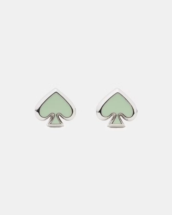 Kate Spade Everyday Spade Enamel Studs Green