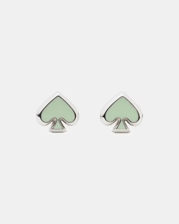 Kate Spade Everyday Spade Enamel Studs Green