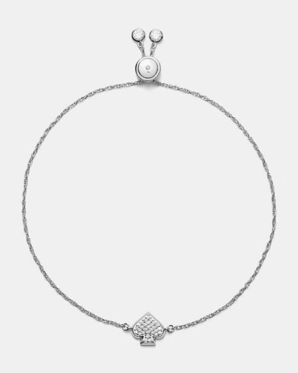 Kate Spade Pave Slider Bracelet Silver