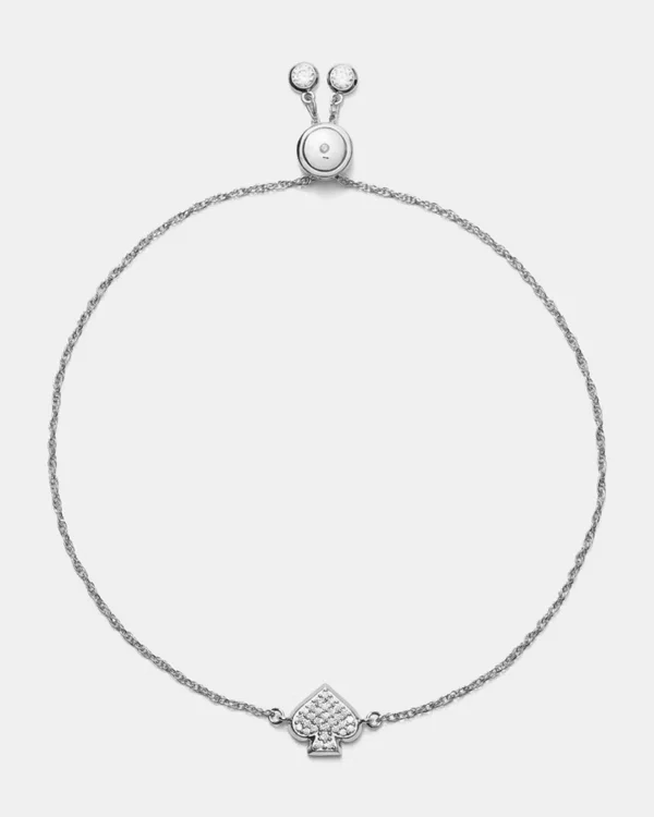 Kate Spade Pave Slider Bracelet Silver