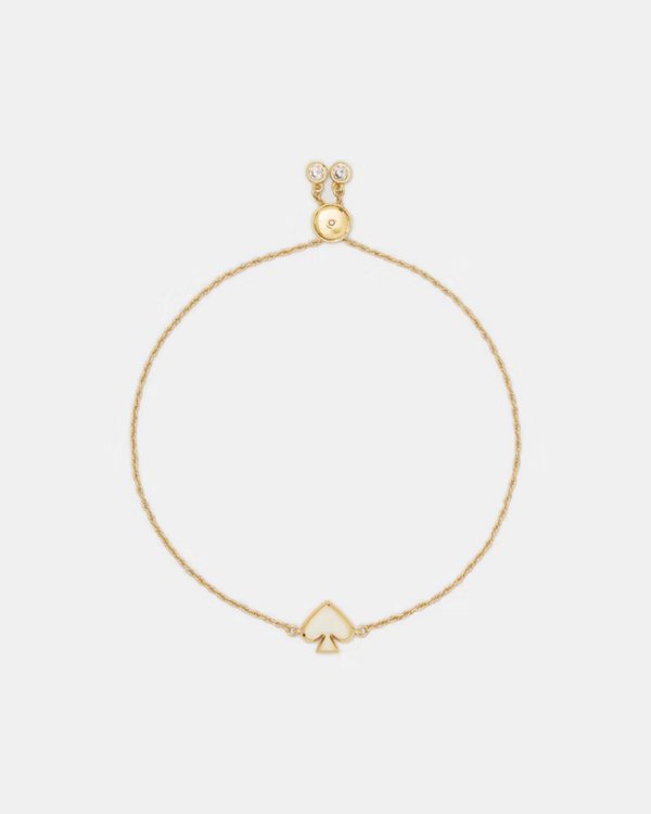 Kate Spade Enamel Slider Bracelet White