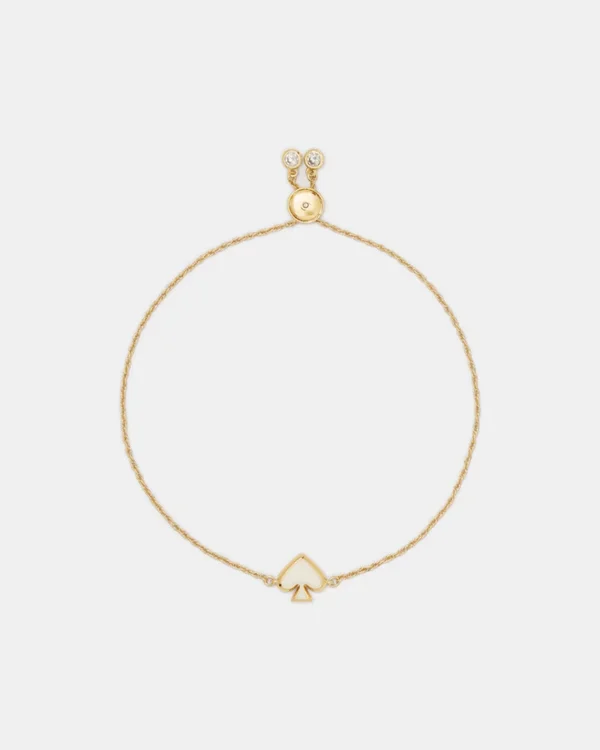 Kate Spade Enamel Slider Bracelet White