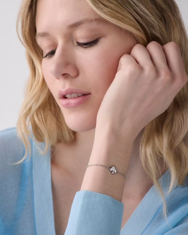 Kate Spade Metal Slider Bracelet Silver