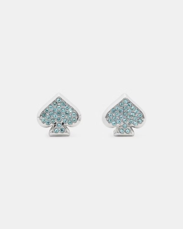 Kate Spade Everyday Spade Pave Studs Blue