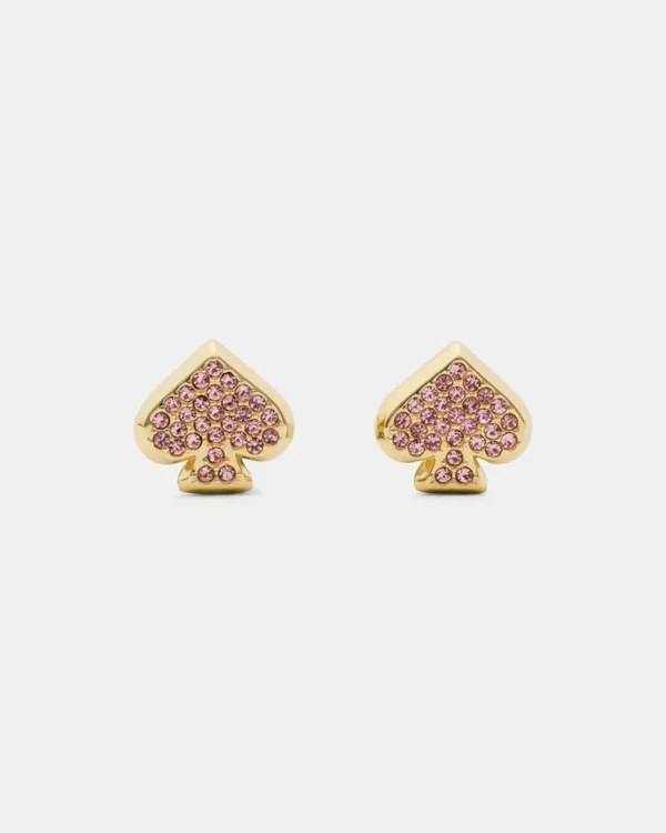 Kate Spade Everyday Spade Pave Studs Pink