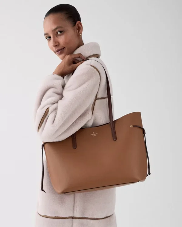 Kate Spade Cleo Tote Bag Warm Gingerbread