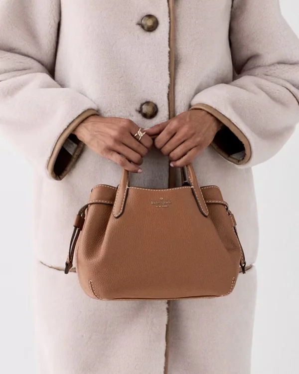 Kate Spade Dumpling Small Satchel Bag Warm Gingerbread
