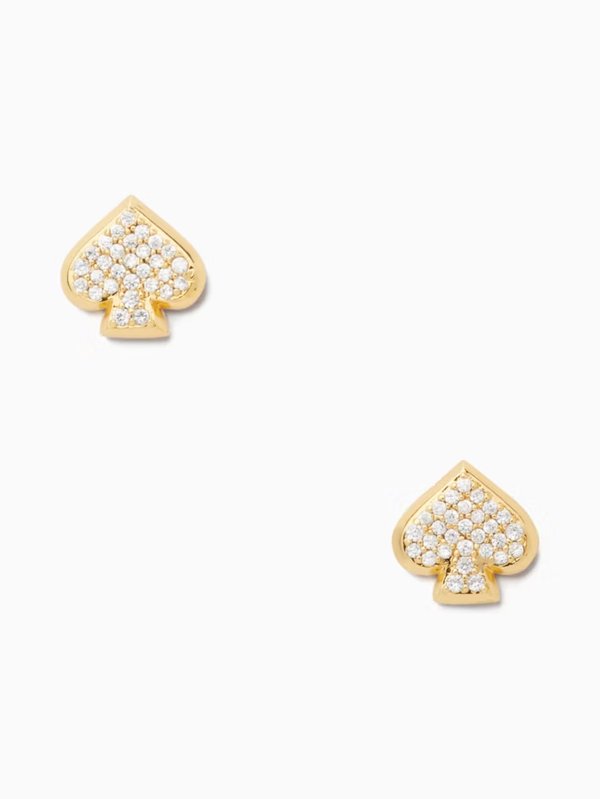 Kate Spade Everyday Spade Pave Studs Gold