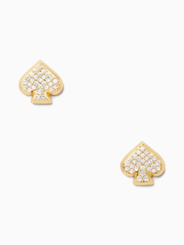 Kate Spade Everyday Spade Pave Studs Gold