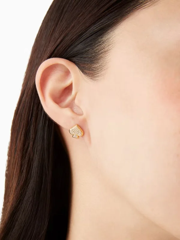 Kate Spade Everyday Spade Pave Studs Gold