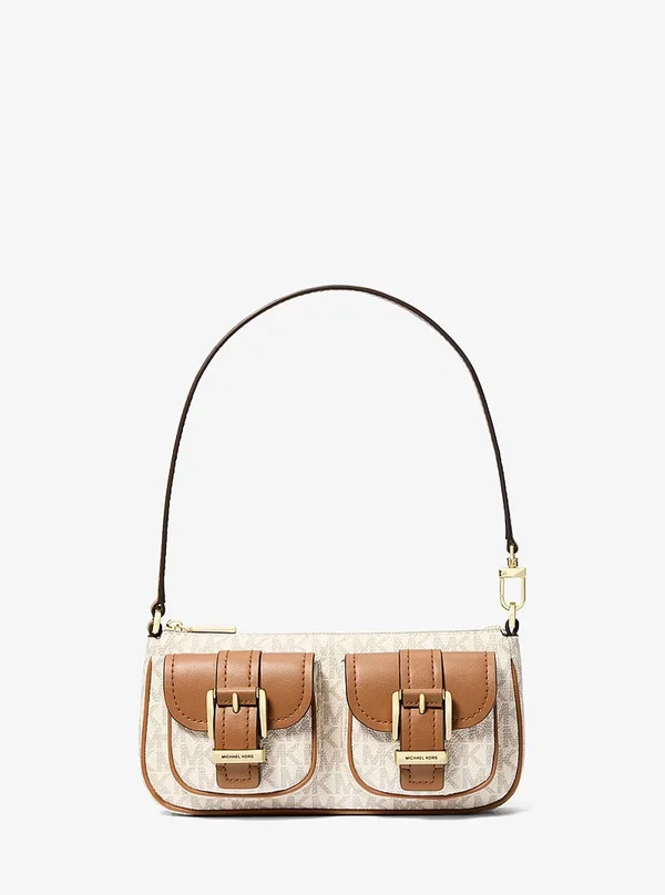 Michael Kors Small Logo Pochette Vanilla Acorn