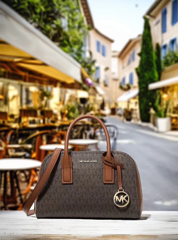 Michael Kors Ashton Small Logo Messenger Bag Brown