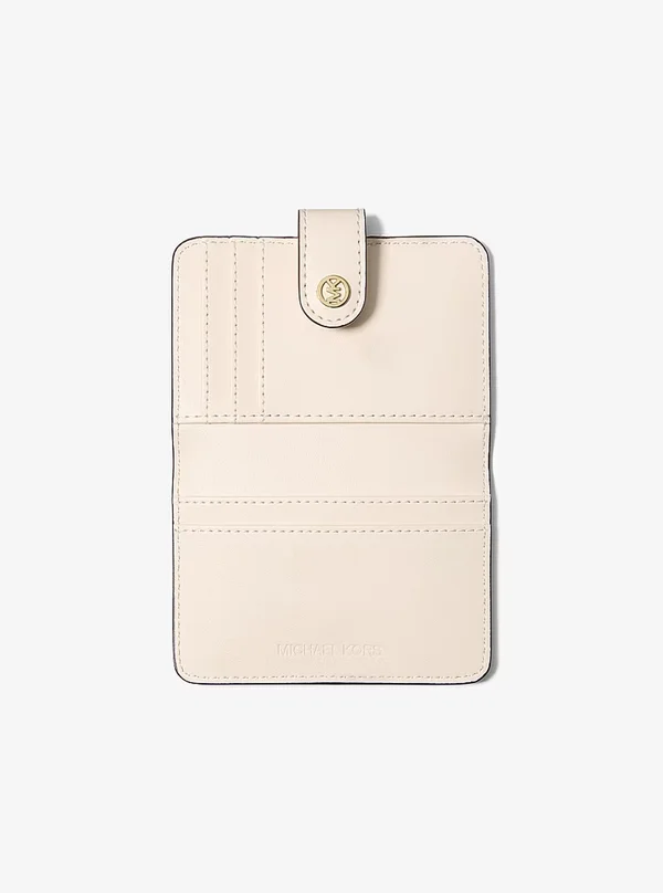 Michael Kors Small Floral Printed Wallet Light Cream