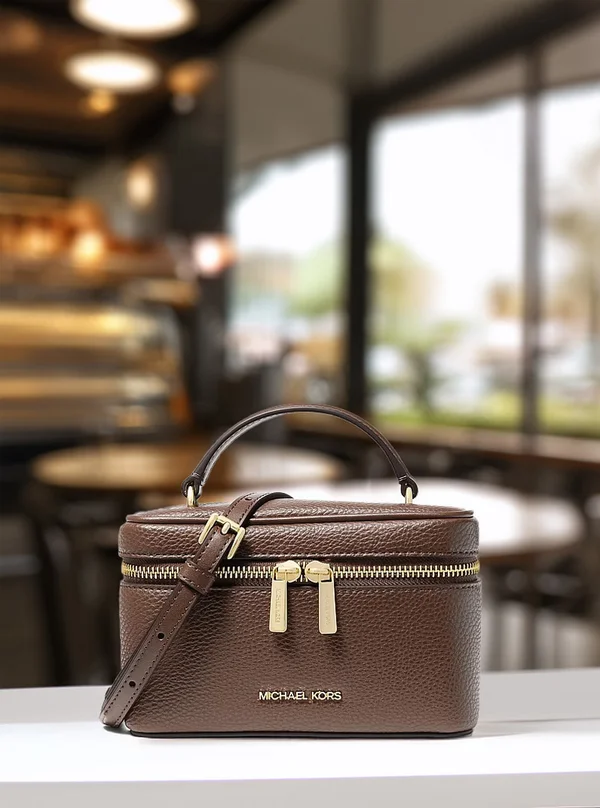 Michael Kors Small Vanity Crossbody Bag Nutmeg