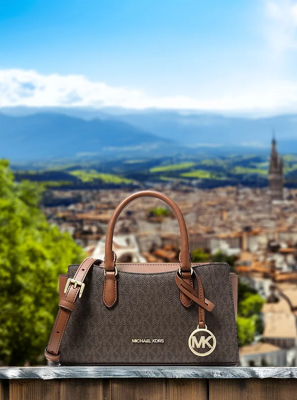 Michael Kors Small Logo Messenger Bag Brown