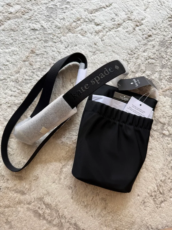 Kate Spade Carter Nylon Phone Crossbody Bag Black