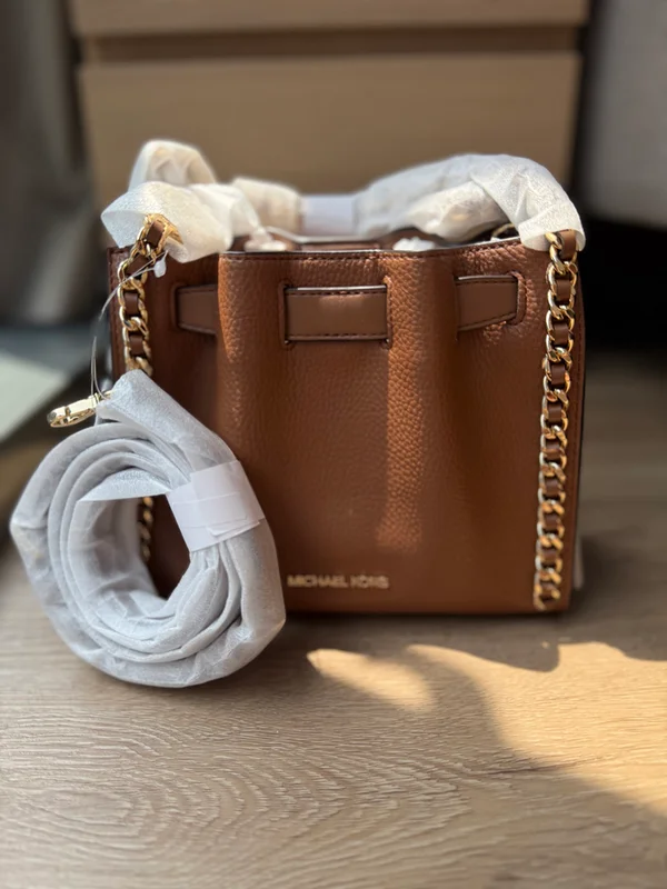 Michael Kors Small Chain Convertible Crossbody Bag Luggage