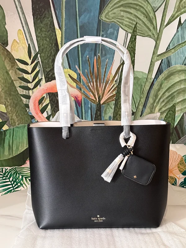Kate Spade Tessa Tote Bag With Charm Black