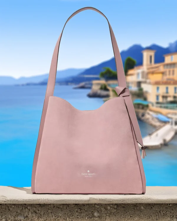Kate Spade Knott Suede Large Carryall Dusk Rose