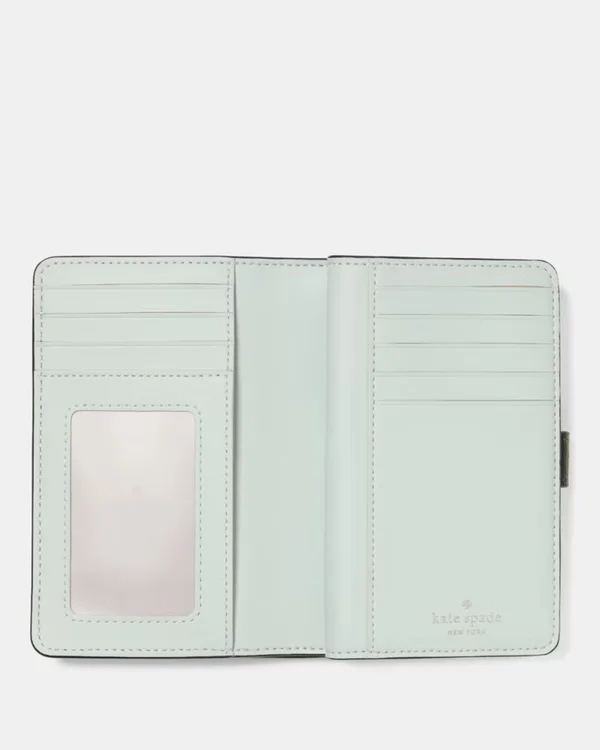 Kate Spade Pebbled Medium Bifold Wallet Bonsai Tree