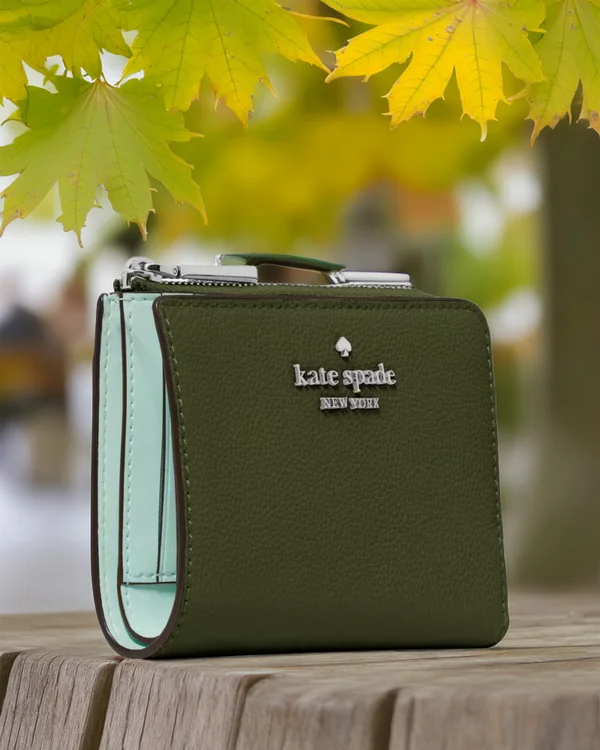 Kate Spade Small L Zip Wallet Bonsai Tree