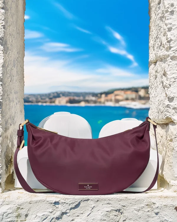 Kate Spade Carter Mini Sling Crossbody Bag Deep Cherry