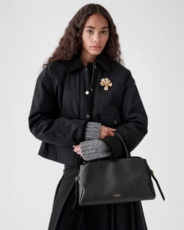 Kate Spade Harper Satchel Bag Black