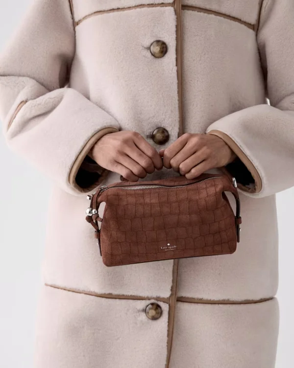 Billie Suede Croc Crossbody Bag
