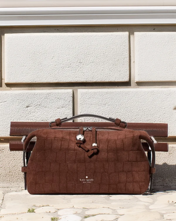 Billie Suede Croc Crossbody Bag