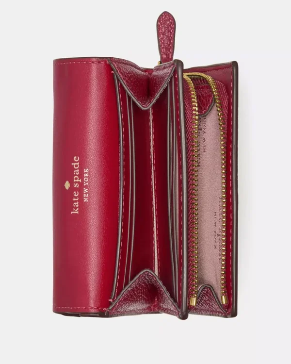 Kate Spade Small L Zip Wallet Red Jam