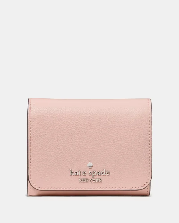 Kate Spade Small L Zip Flap Wallet Rose Smoke
