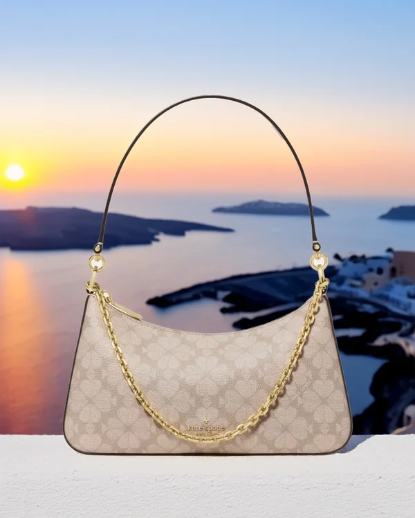 Kate Spade Margot Spade Flower Shoulder Bag Moondust