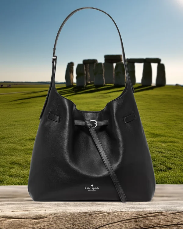 Kate Spade 454 Belted Large Shoulder Bag Black