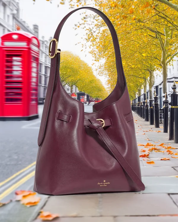 Kate Spade 454 Belted Small Shoulder Bag Grenache