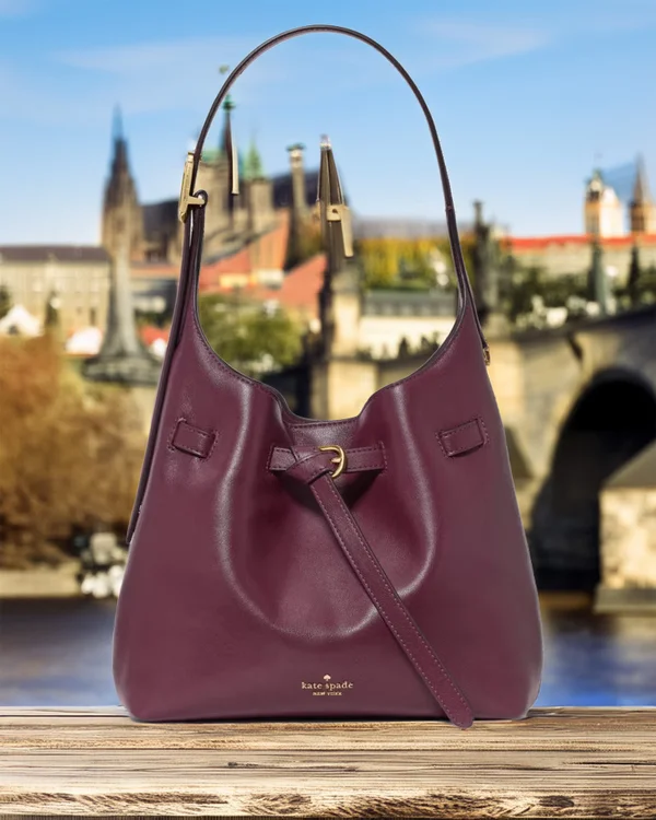 Kate Spade 454 Belted Small Shoulder Bag Grenache