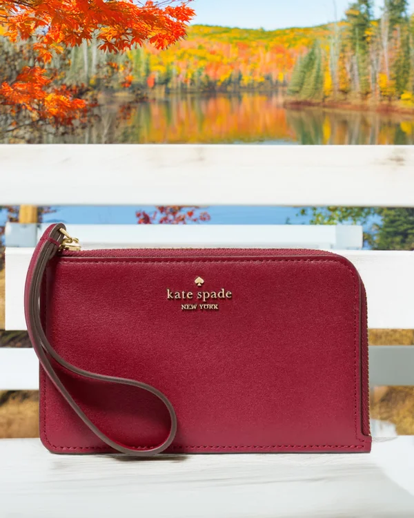 Kate Spade Lucy Small Wristlet Red Jam