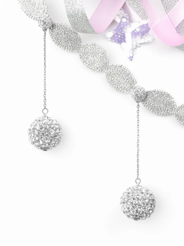 Kate Spade Razzle Dazzle Linear Earrings Silver