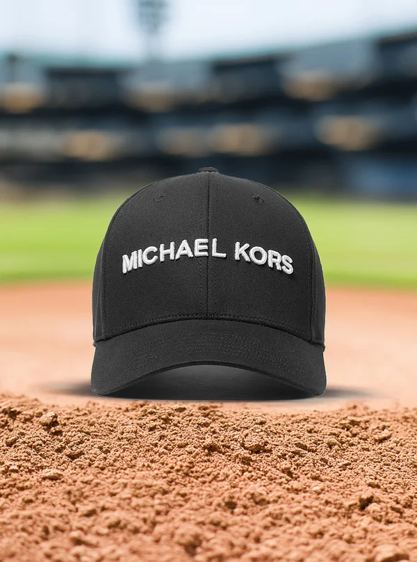 Michael Kors Logo Cotton Baseball Hat Black