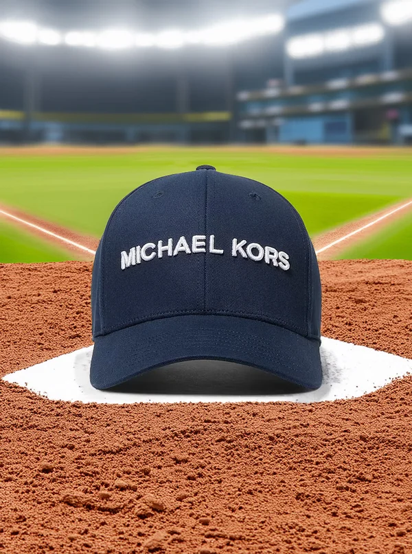 Michael Kors Logo Cotton Baseball Hat Midnight