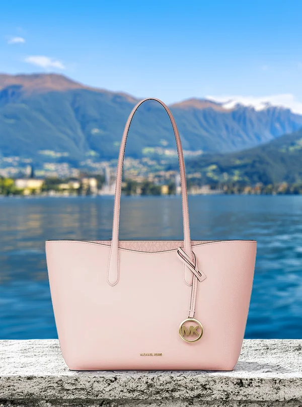 Michael Kors Large Pebbled Leather Tote Bag PWD Blush