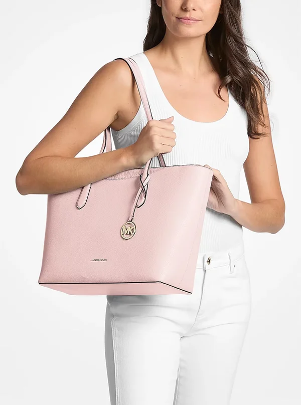 Michael Kors Large Pebbled Leather Tote Bag PWD Blush